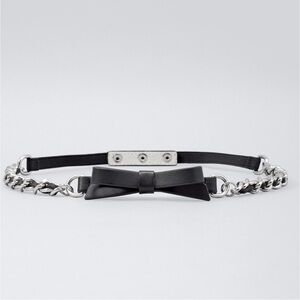 WHBM CHAIN LINK BOW BELT
